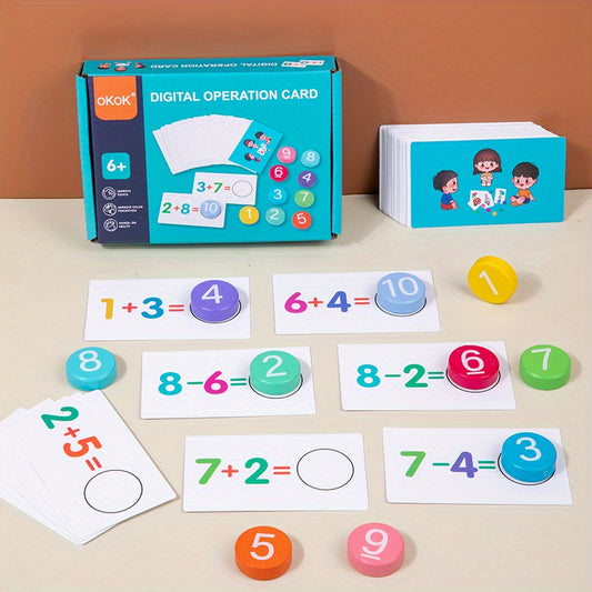 Kids mathematical addition and subtraction operation Flash Cards