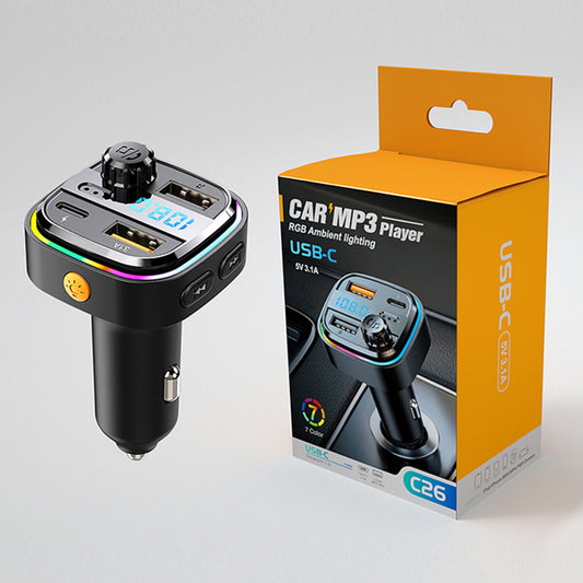 Type-C Car Bluetooth 5.2 FM Transmitter.